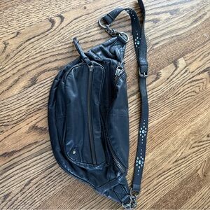 Free People Black Studded Archer Sling
